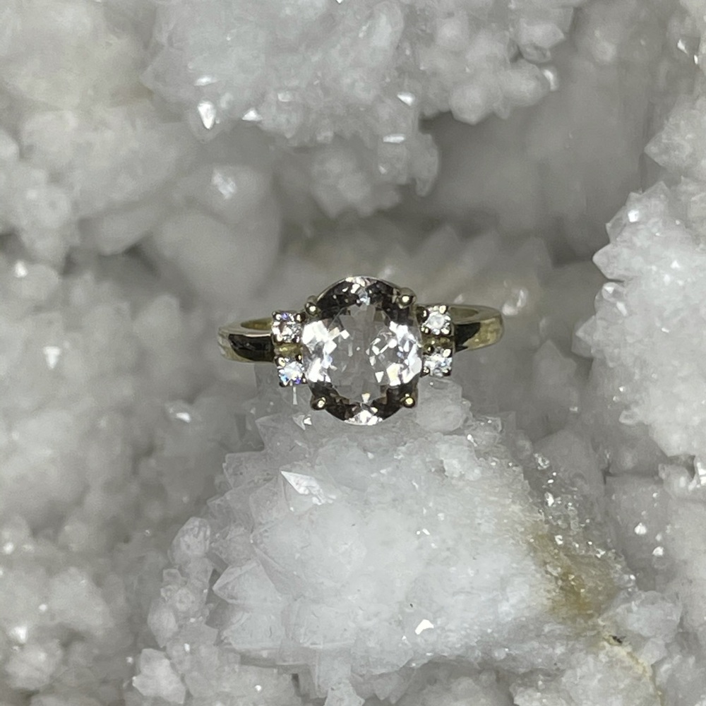 CLEARANCE-Oval Morganite Ring